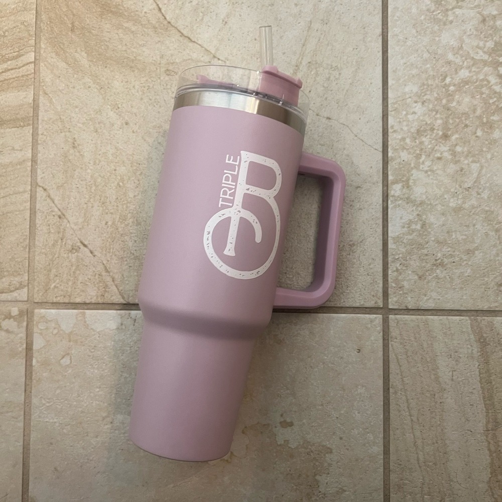 BBB Outdoors Tumbler Triple B Zach Rushing‎ 40oz Plum Pink Stainless Steel Cup